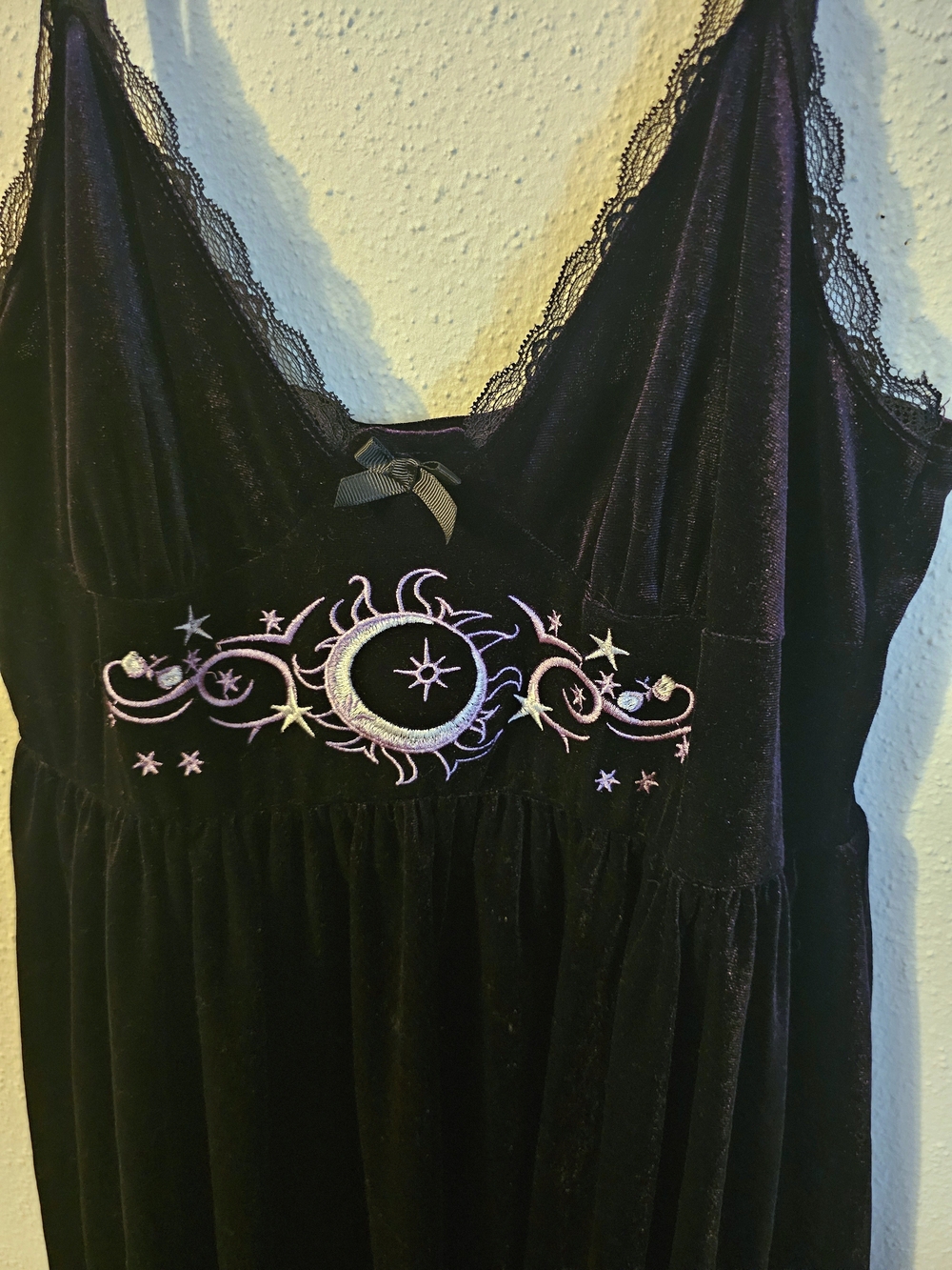 Celestial Purple Velvet Dress — Size Large